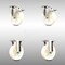 Service Caster 5 Inch 316SS Nylon Wheel Swivel Top Plate Caster Lock Brake 2 Rigid SCC, 2PK SCC-SS316TTL20S514-NYS-2-R-2 - alternate 1